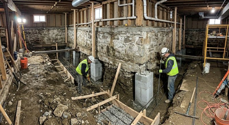 Basement Underpinning in Bethesda, MD