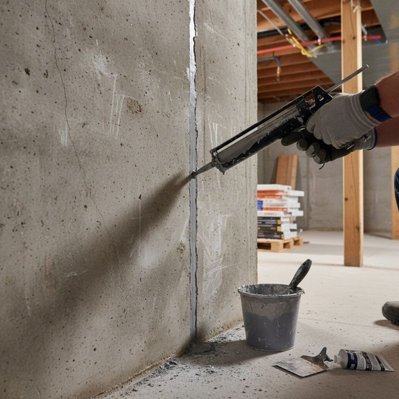 Cracked Basement Floor Repair in Bethesda, MD