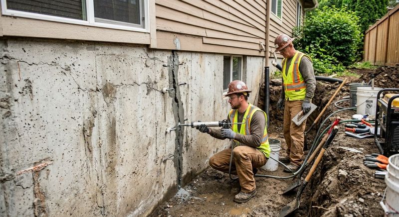 Cracked Foundation Repair in Herndon, VA