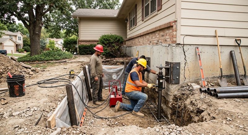Cracked Foundation Repair in Reston, VA