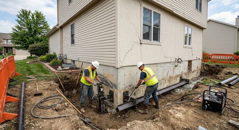 Sinking Foundation Repair in Boyds, MD